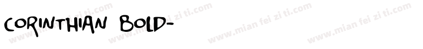 corinthian bold字体转换